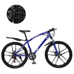 GWX Fahrräder GWX Adult Mountainbike, Cross-Country-Bike Hart Rahmen 26 Zoll Stadtrad Doppelscheibenbremsen Langlauf Mountainbike Mit Hohem Kohlenstoffstahlrahmen, Blau, 27 Speed