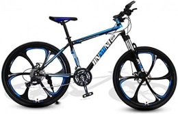 HCMNME Mountainbike HCMNME Mountainbikes, 26-Zoll-Mountainbike Six-Cutter-Rad Aluminiumrahmen mit Scheibenbremsen (Color : Black Blue, Size : 24 Speed)