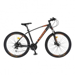 HGXC Mountainbike mit Federgabel, Aluminiumrahmen, hydraulische Scheibenbremse, 27,5-Zoll-Räder für Männer, Frauen, Jugendliche, Erwachsene (Color : Orange)