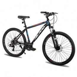 Hiland Fahrräder Hiland Mountainbike aus Aluminium, 26 Zoll, 24 Gänge, mit Shimano-Scheibenbremse, Rahmengröße 17 schwarz…