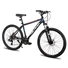 Hiland Fahrräder Hiland Mountainbike aus Aluminium, 26 Zoll, 24 Gänge, mit Shimano-Scheibenbremse, Rahmengröße 19, 5 schwarz…