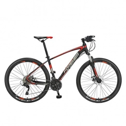 Implicitw Fahrräder Implicitw 27 Mountainbike mit Variabler Geschwindigkeit 27, 5-Zoll-Rennrad aus Aluminiumlegierung mit Doppelscheibenbremsen-Schwarz Rot