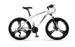iuyomhes 26 Inch Mountain Bikes 21-30 Speed High Carbon Steel Frame Mit Dual Disc Brake 3-Speed Wheels for Men and Women