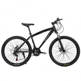 JESU Mountainbike JESU Mountainbike 26 inch Doppelscheibenbremsen Fahrrad Speichenrad Mountainbike, für Erwachsene Teenager, Farbe Fahrrad mit Variabler Geschwindigkeit, Schwarz, 27Speed