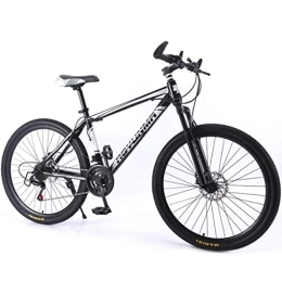 JLRTY Fahrräder JLRTY Mountainbike Fahrrad 26 ‚‘ Leicht Aluminium Rahmen 21 / 24 / 27 Geschwindigkeit Scheibenbremse Vorderachsfederung (Color : Black, Size : 21speed)