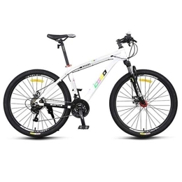 JLRTY Fahrräder JLRTY Mountainbike Mountainbike, 26 Zoll-Aluminiumlegierung Feld-Männer / Frauen MTB Fahrräder, Doppelscheibenbremse Vorderachsfederung, 21 Geschwindigkeit (Color : White)