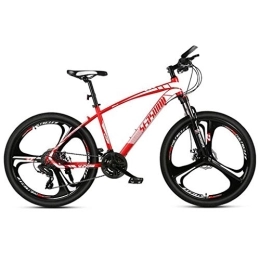 JLRTY Fahrräder JLRTY Mountainbike Mountainbike, 26 ‚‘ Zoll Damen / Herren MTB Leicht Fahrräder 21 / 24 / 27 / 30 Geschwindigkeiten Carbon-Stahlrahmen Vorderradaufhängung (Color : Red, Size : 30speed)