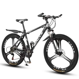 JLRTY Mountainbike JLRTY Mountainbike Mountainbike, 26 Zoll Speichen-Rad, Stahl-Rahmen for Fahrräder, Doppelscheibenbremse Und Vorderradgabel (Color : Black, Size : 21-Speed)