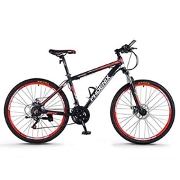JLRTY Fahrräder JLRTY Mountainbike Mountainbike, Aluminium Rahmen Unisex Hardtail Fahrräder, Doppelscheibenbremse Vorderachsfederung, 26 / 27, 5 Zoll-Räder (Color : Red, Size : 26inch)