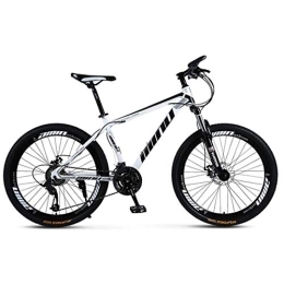 JLRTY Fahrräder JLRTY Mountainbike Mountainbike, Carbon-Stahlrahmen Bergfahrräder Hardtail, Scheibenbremse Und Vorderradgabel, 26-Zoll-Rad (Color : White, Size : 21-Speed)