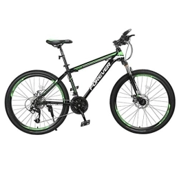 JLRTY Fahrräder JLRTY Mountainbike Mountainbike, Carbon Steel Rahmen Männer / Frauen Hardtail Fahrräder, Doppelscheibenbremse Und Vorderradgabel, 26-Zoll-Speichenrad (Color : Green, Size : 24-Speed)