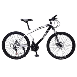 JLRTY Fahrräder JLRTY Mountainbike Mountainbike, Unisex Bergfahrräder Hardtail, Doppelscheibenbremse Federung Vorne, 26" Rad, Stahl-Rahmen (Color : Black, Size : 27 Speed)