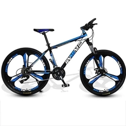 JLRTY Mountainbike JLRTY Mountainbike Mountainbike, Unisex Bergfahrräder Hardtail, Stahl-Rahmen, 26-Zoll-Rad, Doppelscheibenbremse Vorderachsfederung (Color : Black+Blue, Size : 27 Speed)