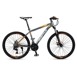 JLRTY Fahrräder JLRTY Mountainbike Mountainbike, Unisex Hardtail Fahrräder, Aluminium Rahmen, Doppelscheibenbremse Federung Vorne, 26 Zoll-Speichen-Rad, 27 Geschwindigkeit (Color : Gray)