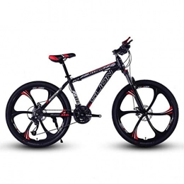 Kays Mountainbike Kays Mountainbike Mountain Bike, Männer / Frauen Hardtail Fahrräder, Carbon-Stahlrahmen, Doppelscheibenbremse Federung Vorne, 26 Zoll-Rad (Color : Black+Red, Size : 27 Speed)