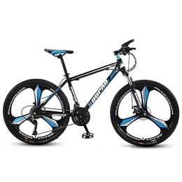 Kays Fahrräder Kays Mountainbike Mountainbike, 26 Zoll Männer / Frauen Bergfahrräder Hardtail, Doppelscheibenbremse Vorderradaufhängung, Stahl-Rahmen (Color : Black+Blue, Size : 27-Speed)
