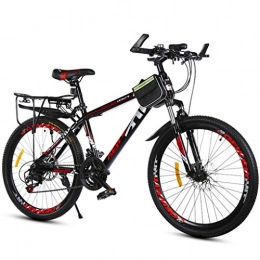 Kays Fahrräder Kays Mountainbike Mountainbike, 26inch Rad Stahl-Rahmen Mountainbikes, Doppelscheibenbremse und Vorderradgabel (Color : Red)
