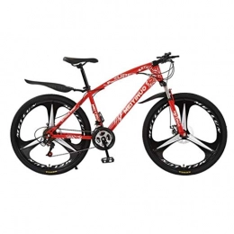 Kays Mountainbike Kays Mountainbike Mountainbike, Damen / Herren 26 Zoll-Rad-Fahrrad-Carbon-Stahlrahmen for Fahrräder, Doppelscheibenbremse Und Stoßfest Federgabel (Color : Red, Size : 21-Speed)