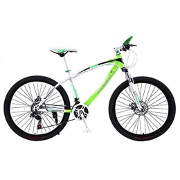 Kays Mountainbike Kays Mountainbike Mountainbike, Unisex Bergfahrräder Hardtail, Doppelscheibenbremse Federung Vorne, 26" Rad, Stahl-Rahmen (Color : Green, Size : 21 Speed)