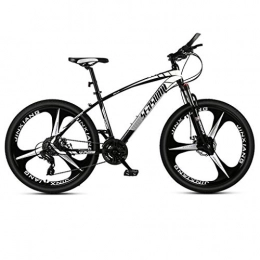 Kays Fahrräder Kays Mountainbike Mountainbike, Unisex Bergfahrräder Hardtail, Doppelscheibenbremse Federung Vorne, Carbon-Stahlrahmen, 26-Zoll-Mag-Rad (Color : Black, Size : 24 Speed)