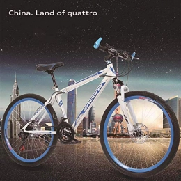 KFDQ Fahrräder KFDQ Fahrrad Fahrrad Outdoor Cycling Fitness Tragbare 26-Zoll-Mountainbikes, Hard-Tail-Bike aus Kohlenstoffstahl, verstellbarer Offroad-Mountainbike-Sitz, Rahmen aus Kohlenstoffstahl, doppelte Stoßdä