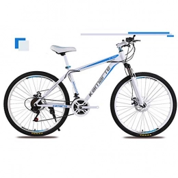 KXDLR Fahrräder KXDLR Erwachsene Mountain Bikes 26 Zoll MTB Bike High Carbon Stahl-Frontfahrwerksrahmen Klappfahrräder Doppelscheibenbremsen Gebirgsfahrrad, Blau, 21 Speeds