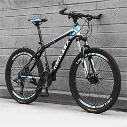 LBWT Mountainbike LBWT Erwachsene Außen Off-Road Radfahren, 26 Zoll Mountainbike, Stahlrahmen, Doppelscheibenbremse, Geschenke (Color : Black Blue, Size : 30 Speed)