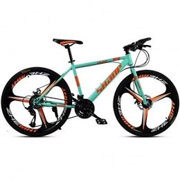 LC2019 Mountainbike LC2019 26 Zoll Adult Mountainbike Gearshift Fahrraddoppelscheibenbremse, Hardtail Mountainbike Mit Carbon Steel Green 3 Cutter (Color : 30-Stage Shift, Size : 24inches)