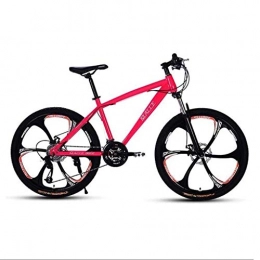 LC2019 Fahrräder LC2019 26 Zoll Adult Schnee-Fahrrad, Mens Reifen Mountain Bike, Dual Shock Absorption Doppelscheibenbremse Bikes, Strand Fahrrad (Color : Pink, Size : 21speed)