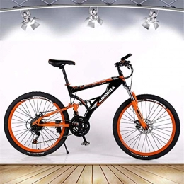 Leifeng Tower Fahrräder Leicht, Erwachsene Mountain Bike, 21 Gang-Doppelscheibenbremse Bikes, Aluminiumlegierung Strand Schnee Fahrrad, 26 Zoll-Räder, einen Mann eine Frau General Purpose Inventarfreigabe ( Color : Orange )