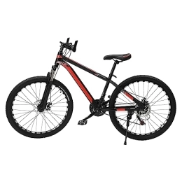 Lightakai 26-Zoll Mountainbike, 21-Gang-Schaltung Scheibenbremse Fahrrad Vollfederung Fahrräder für Jungen, Mädchen, Damen & Herren (Schwarz&Rot)