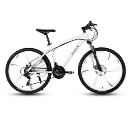 LILIS Fahrräder LILIS Mountainbike Erwachsener MTB Fahrrad-Straßen-Fahrrad-Mountainbike for Männer und Frauen 24In Räder Adjustable Speed-Doppelscheibenbremse (Color : White, Size : 21 Speed)