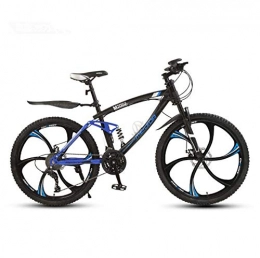 LJLYL Mountainbike LJLYL Mountainbike-Fahrrad für Erwachsene, Räder aus Aluminium-Magnesium-Legierung, Vollfederung Rahmen aus Kohlenstoffstahl, MTB-Bikes mit Doppelscheibenbremse, A, 26 inch 27 Speed