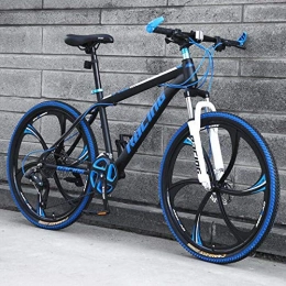 LJLYL Fahrräder LJLYL Mountainbike für Erwachsene Männer und Frauen, MTB-Fahrradrahmen aus Kohlenstoffstahl mit Doppelscheibenbremse, Aluminiumlegierungsräder, D, 26 inch 24 Speed