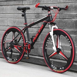 LJLYL Fahrräder LJLYL Mountainbike für Erwachsene, Rahmen-MTB-Fahrrad aus Kohlenstoffstahl mit Doppelscheibenbremse und stoßdämpfender Vorderradgabel, Räder aus Aluminiumlegierung, A, 24 inch 21 Speed