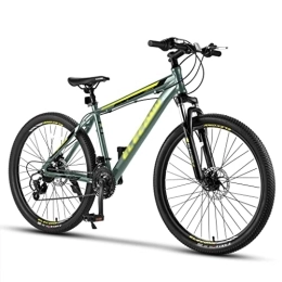 LOEBKE Fahrräder LOEBKE 26 inch Aluminum Mountain Bike, 21 Speed Mountain Bicycle Dual Disc Brakes for Woman Men Adult Mens Womens