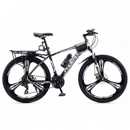LZZB Fahrräder LZZB 27, 5-Zoll-Mountainbike aus Carbonstahl, 24 / 27 Gänge mit Scheibenbremse für Pfad, Trail & Amp; Berge / Schwarz / 27 Geschwindigkeit