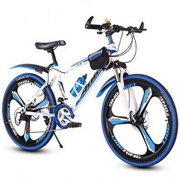 M-YN Mountainbike M-YN 26in Mountainbike 21 / 24 Geschwindigkeits-MTB-Fahrrad Mit Dual-scheibenbremse-federgabel Urban Commuter City Fahrrad(Size:24 Speed, Color:Weiß+Blau)
