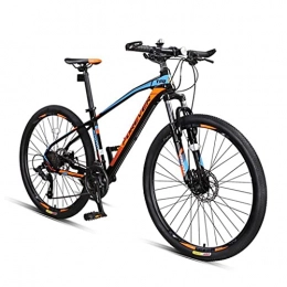 M-YN Mountainbike M-YN Mountainbike 27 Geschwindigkeit Mit Hoher Kohlenstoffstahlrahmen, 27, 5-Zoll-rädern, Doppelscheibenbremse, Vordere Suspension Anti-rutsch-fahrräder(Size:27 speeds, Color:schwarz+blau)