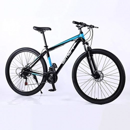 XXSUNNY Fahrräder Mens Mountainbike, Aluminiumlegierung Doppelscheibenbremse Fahrrad, 29-Zoll-21 / 24 / 27 Geschwindigkeit Mountainbike, Black Blue, 21 Speed