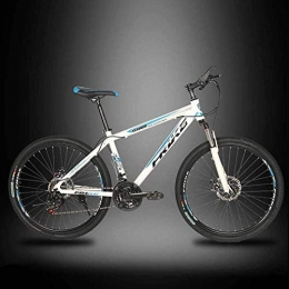MJY Fahrräder MJY 26-Zoll-Mountainbike für Erwachsene mit variabler Geschwindigkeit, 21-24 - 27 Geschwindigkeiten Leichte Rahmenräder aus Aluminiumlegierung, Stoßdämpfer-Doppelscheibenbremsrad 6-11, B, 24Geschwindi