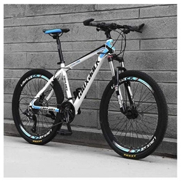 Mnjin Mountainbike Mnjin Outdoor-Sport 26"Vorderradaufhängung Mountainbike aus kohlenstoffhaltigem Stahl mit Variabler Geschwindigkeit, geeignet für Jugendliche ab 16 Jahren 3 Farben, blau