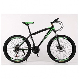 Mnjin Mountainbike Mnjin Outdoor-Sport Unisex Mountainbike / Fahrräder 26 '' Rad Leichter Stahlrahmen mit hohem Kohlenstoffgehalt 21-30 Geschwindigkeiten Shimano Scheibenbremse, 26"