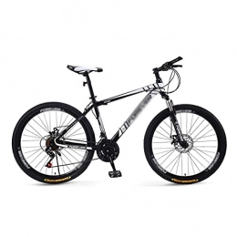 FBDGNG Fahrräder Mountainbike 21-Gang-Fahrrad-Frontfederung, MTB-Rahmen aus Karbonstahl, 26-in-3-Speichenräder, geeignet für Männer und Frauen, Radbegeisterte (Größe: 21 Gänge, Farbe: schwarz)