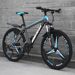 BSWL Mountainbike Mountainbike 24 / 26 Speed Cross Country Fahrrad Student Road Racing Speed Bike Stoßdämpfendes Mountainbike Offroad Dual Coole Persönlichkeit, Gray and Blue, 26