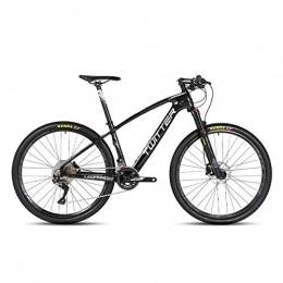W&TT Fahrräder Mountainbike 26 / 27, 5 Zoll SHIMANO M7000-22 Geschwindigkeiten für Erwachsene Off-Road-Bike-Radfahren mit Luftdruck-Stoßdämpfer und Vordergabel-Ölbremse, Carbonfahrräder für Herren, Black, 26*15.5"