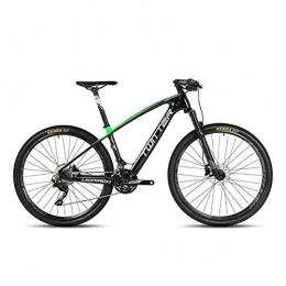 W&TT Mountainbike Mountainbike 26 / 27, 5 Zoll SHIMANO M7000-22 Geschwindigkeiten für Erwachsene Off-Road-Bike-Radfahren mit Luftdruck-Stoßdämpfer und Vordergabel-Ölbremse, Carbonfahrräder für Herren, Green, 26*15.5"