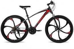 Mountainbike BMX Adult Variable Speed Mountain Bike, Doppelscheibenbremse Bikes, Strand Snowmobile Fahrrad, Upgrade-High-Carbon Stahlrahmen, 26-Zoll-Rder ( Color : Red , Size : 24 speed )
