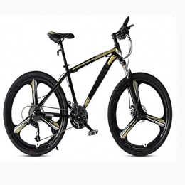 WZLJW Fahrräder Mountainbike für Erwachsene, Damen, Studenten, 24 / 26 Zoll, 27 variable Geschwindigkeiten, Aluminiumlegierung, Doppelscheibenbremse, integriertes Rad (Farbe: Pink-A, Größe: 66 cm) GSM, Black-B, 66 cm