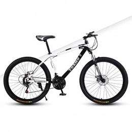 TriGold Fahrräder Mountainbike Herren 26 Zoll, Nachhaltige Rennräder Mit Doppelscheibenbremsen Für Männer Frauen, 21 Geschwindigkeit Trekkingrad Cityräder Jugendliche-Schwarz-24in 21 Geschwindigkeit